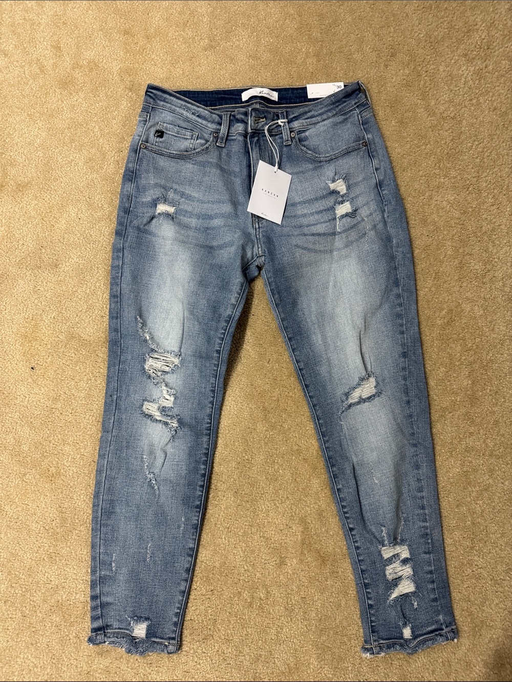 KanCan Light Blue Distressed Jeggings